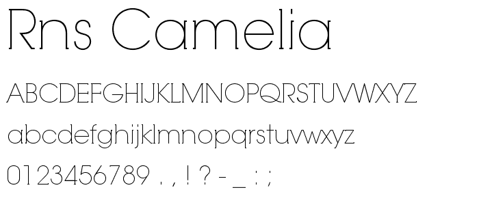 RNS Camelia font